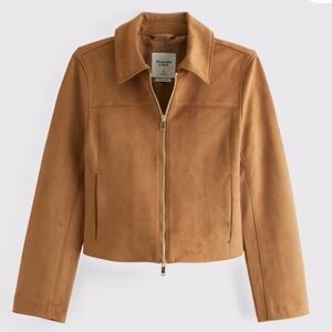 Abercrombie & Fitch Women's Tan Vegan Suede Jacket